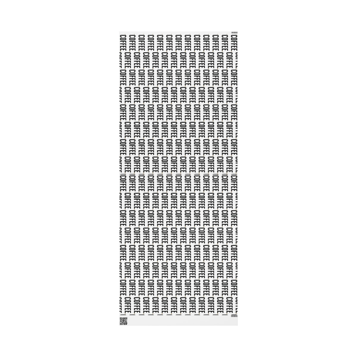 Coffee Lover Typography Matte Wrapping Paper