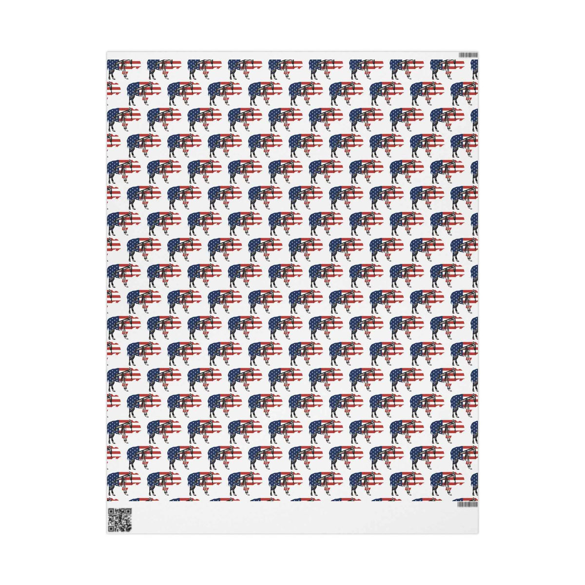 Unique Wrapping Papers - Wyoming Buffalo, Black Gold, Blue Collar, Oilfield, American Flag & Pumpjack Design,Roughneck, Wyoming