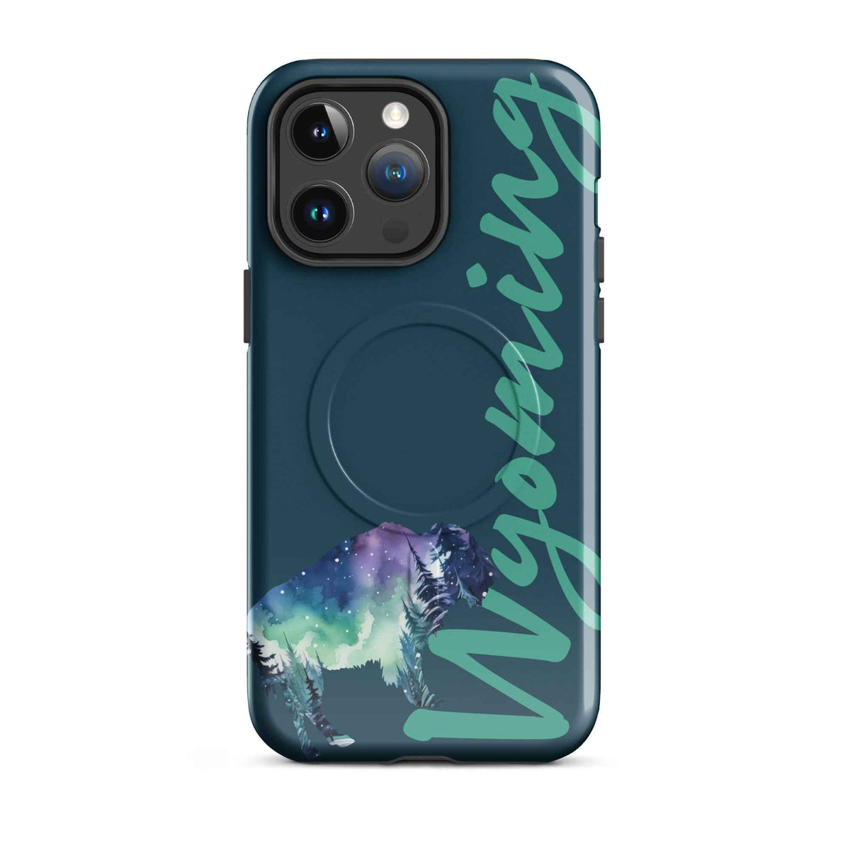 Wyoming Buffalo iPhone Case – Starry Night Western MagSafe Cover