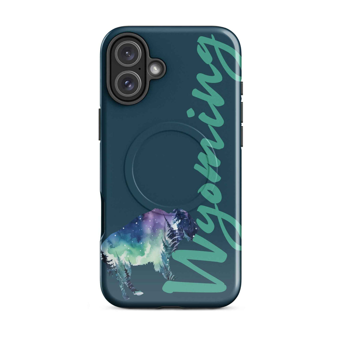 Wyoming Buffalo iPhone Case – Starry Night Western MagSafe Cover