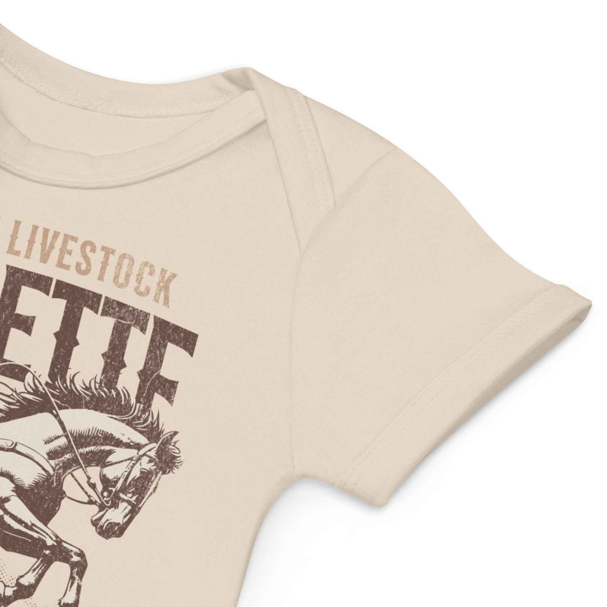 Lincoln Livestock Western Graphic Baby Bodysuit | Gillette Wyoming Heritage Infant One-Piece