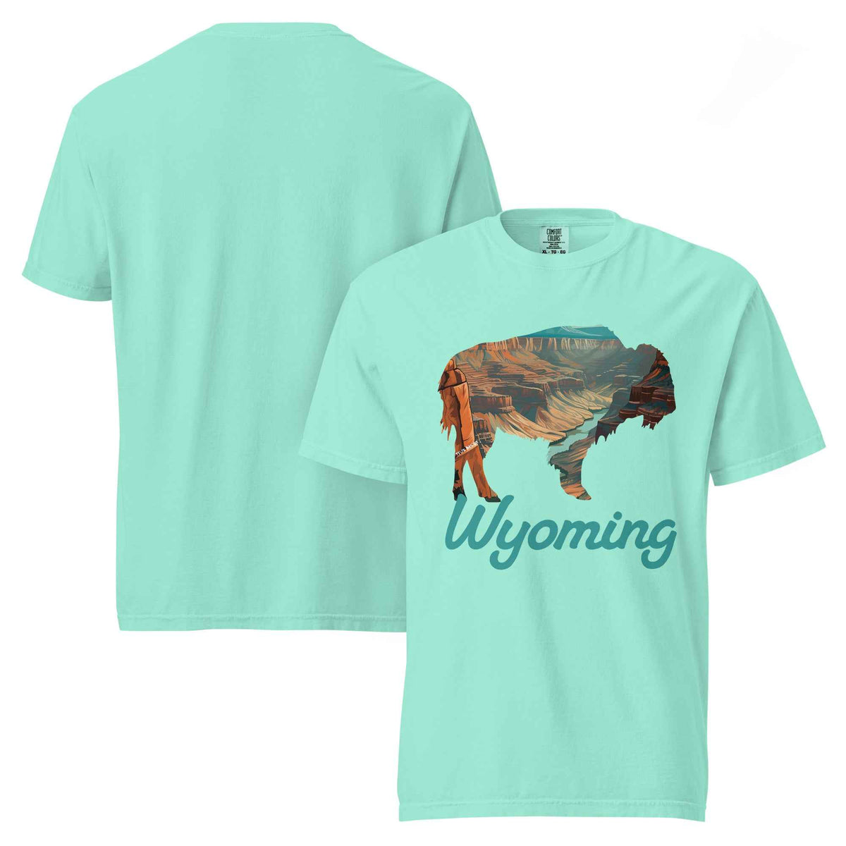 Unleash Your Spirit with the Wyoming Buffalo Graphic Tee