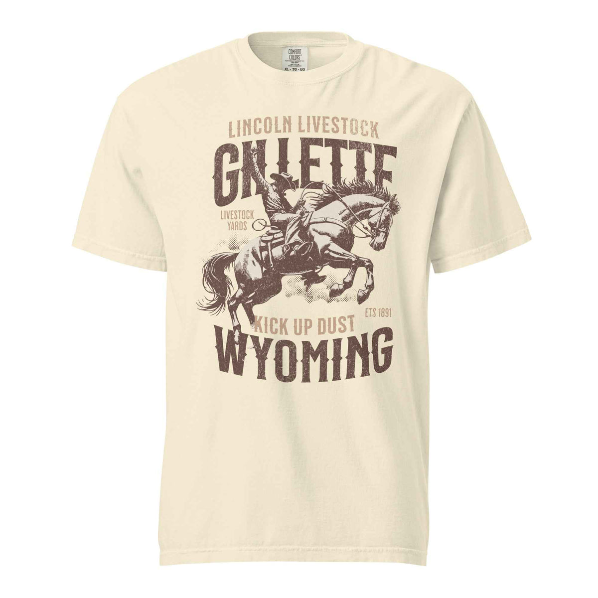 Embrace the Wild West with the Lincoln Livestock T-shirt – A Gillette Wyoming Classic