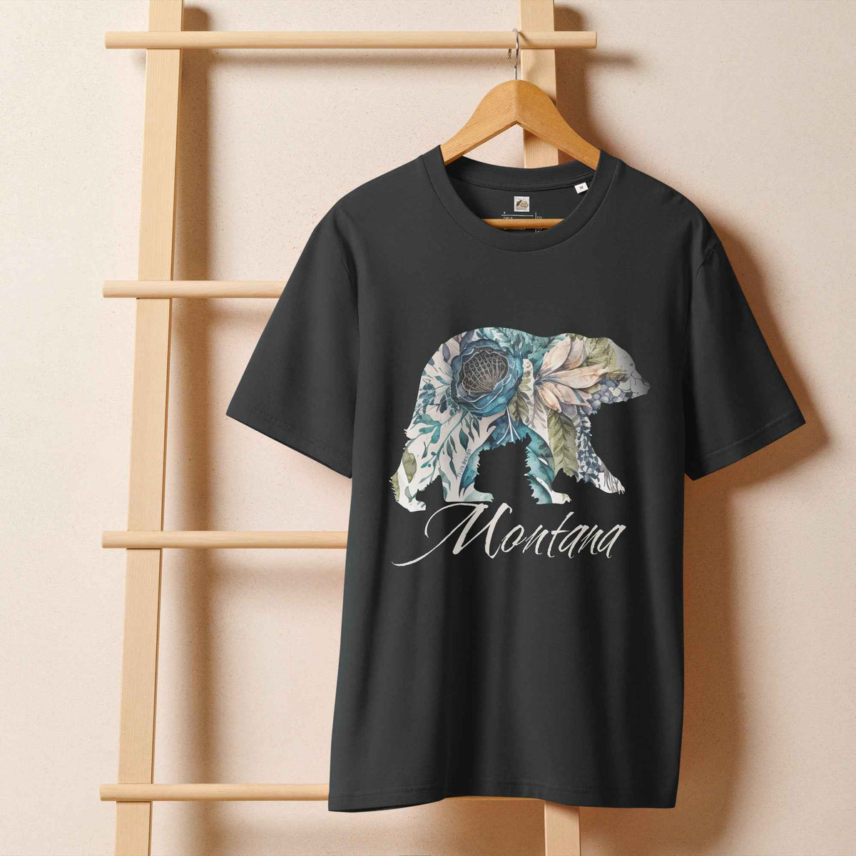 Montana Bear Shirt – Floral Wildlife Graphic Tee