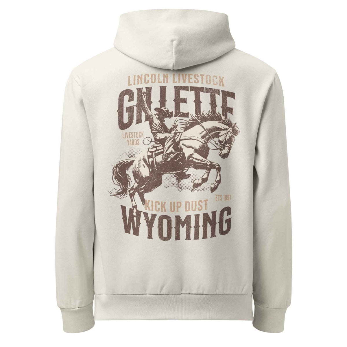 Gillette Wyoming Cowboy Hoodie – Lincoln Livestock Heavyweight Pullover
