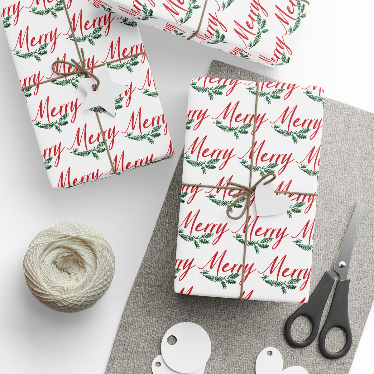 Merry Merry Christmas Matte Wrapping Paper