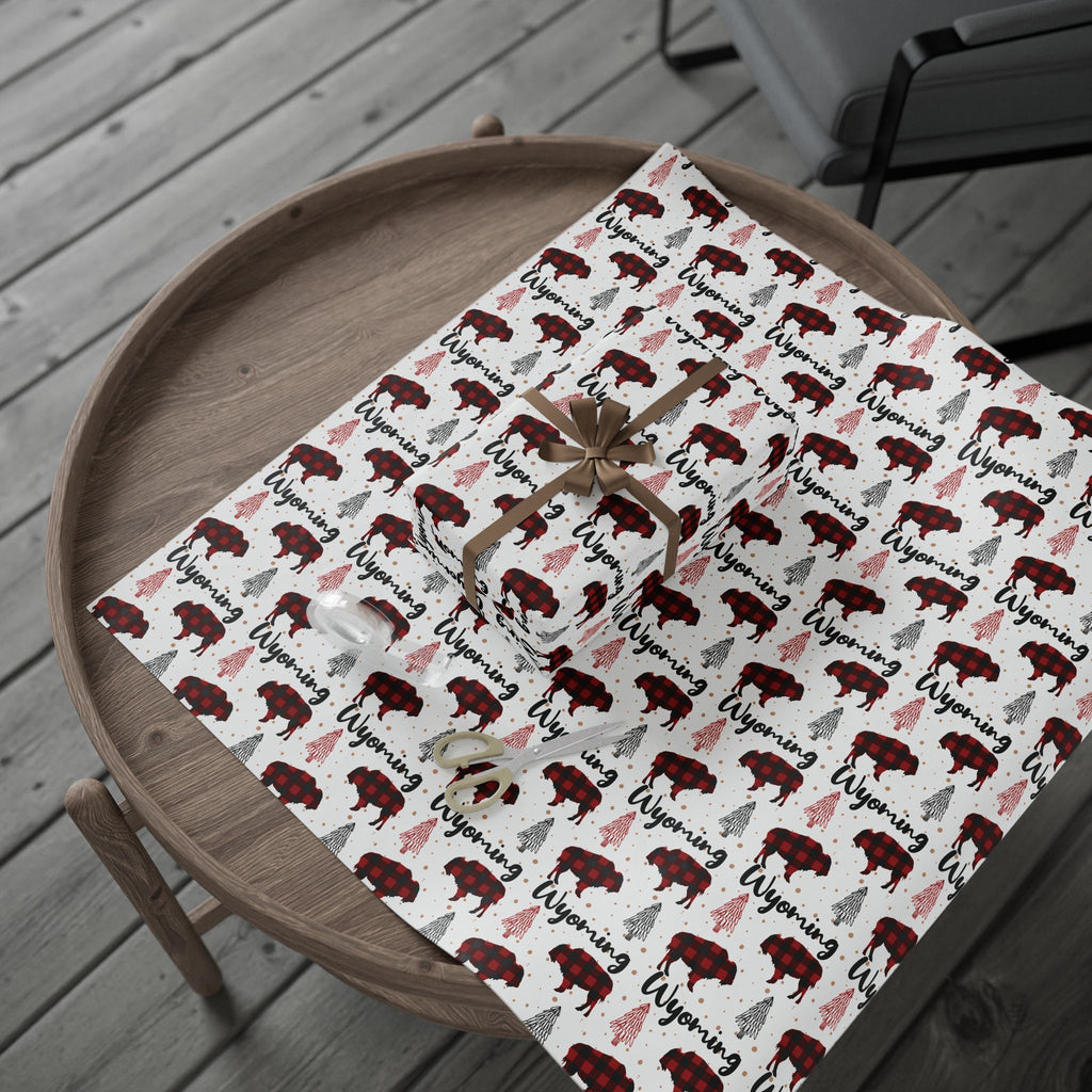 Wrapping Papers, Christmas Gift Wrap, Buffalo Plaid Wyoming Buffalo, Black Red Kraft Paper Brown, Holiday Wrapping, Gift Packaging