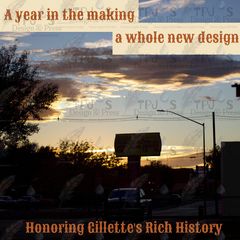 Bronco Billy's Gillette Wyoming Western Graphic T-Shirt — Historic Drive-In Diner Tribute