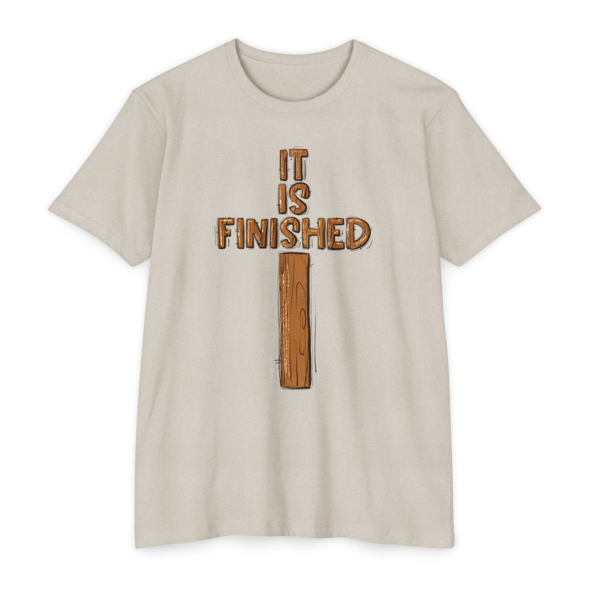 It Is Finished Cross T-Shirt — Christian Faith Scripture Tee