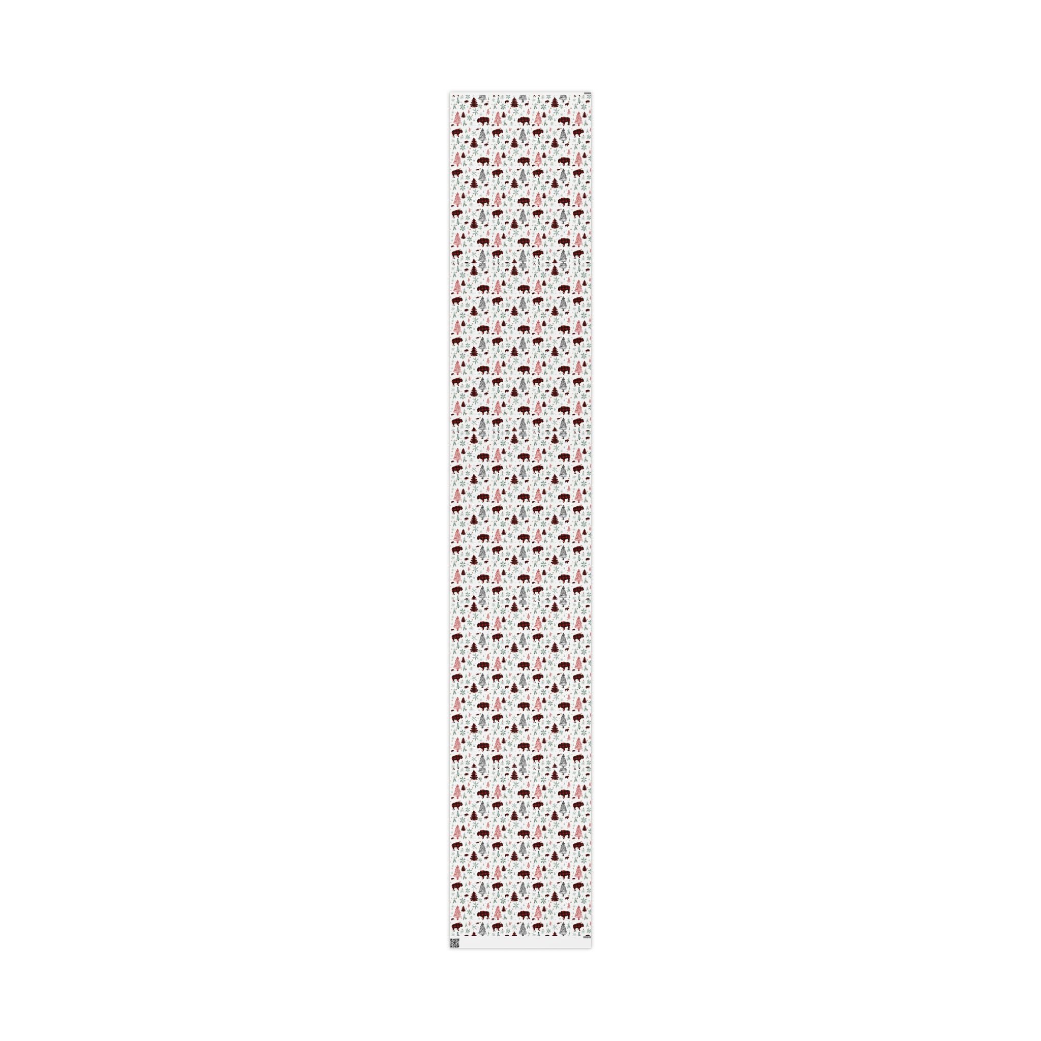 Christmas Buffalo Plaid Wrapping Papers, Snowflakes, Rustic Holiday Gift Wrap - Matte or Glossy Finish, 3 Roll Sizes, Xmas Trees, Red Black,