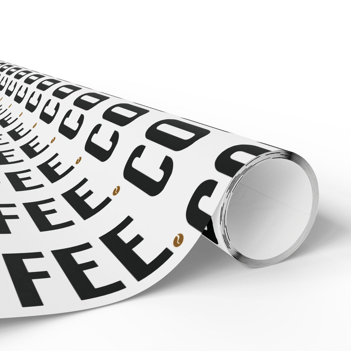 Coffee Lover Typography Matte Wrapping Paper