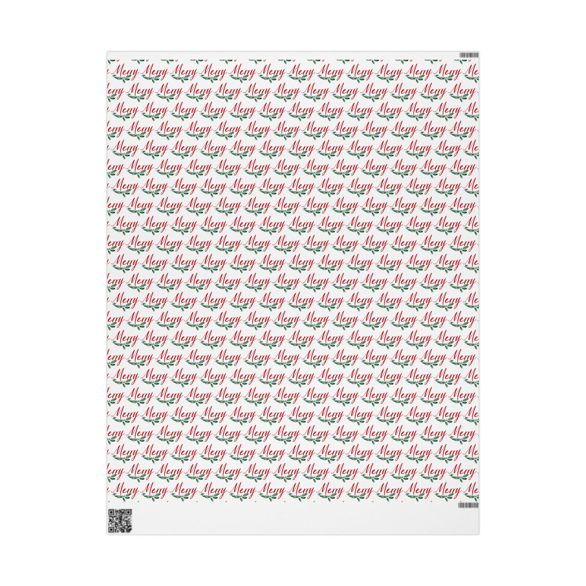 Merry Merry Christmas Matte Wrapping Paper