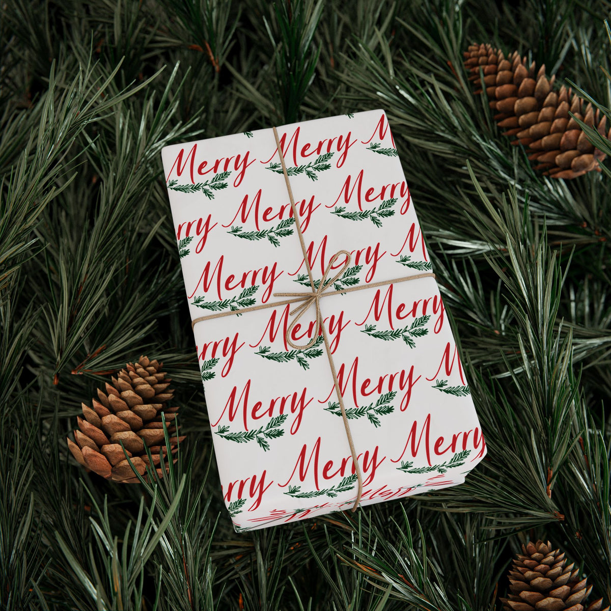 Merry Merry Christmas Matte Wrapping Paper