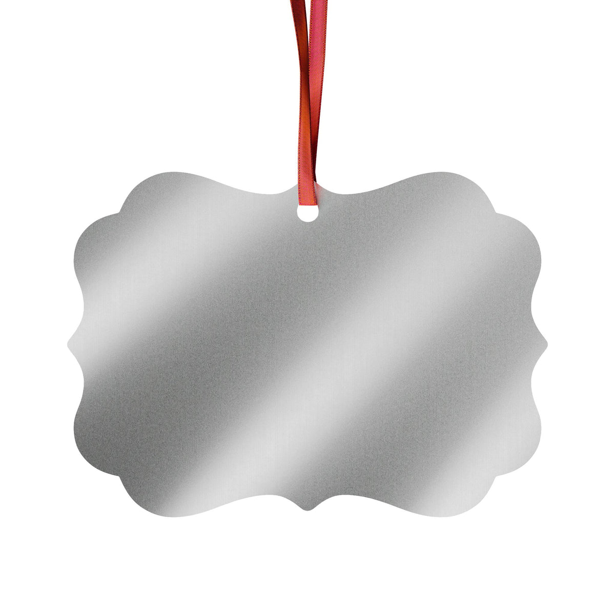Farm Life Red Barn Aluminum Christmas Ornament