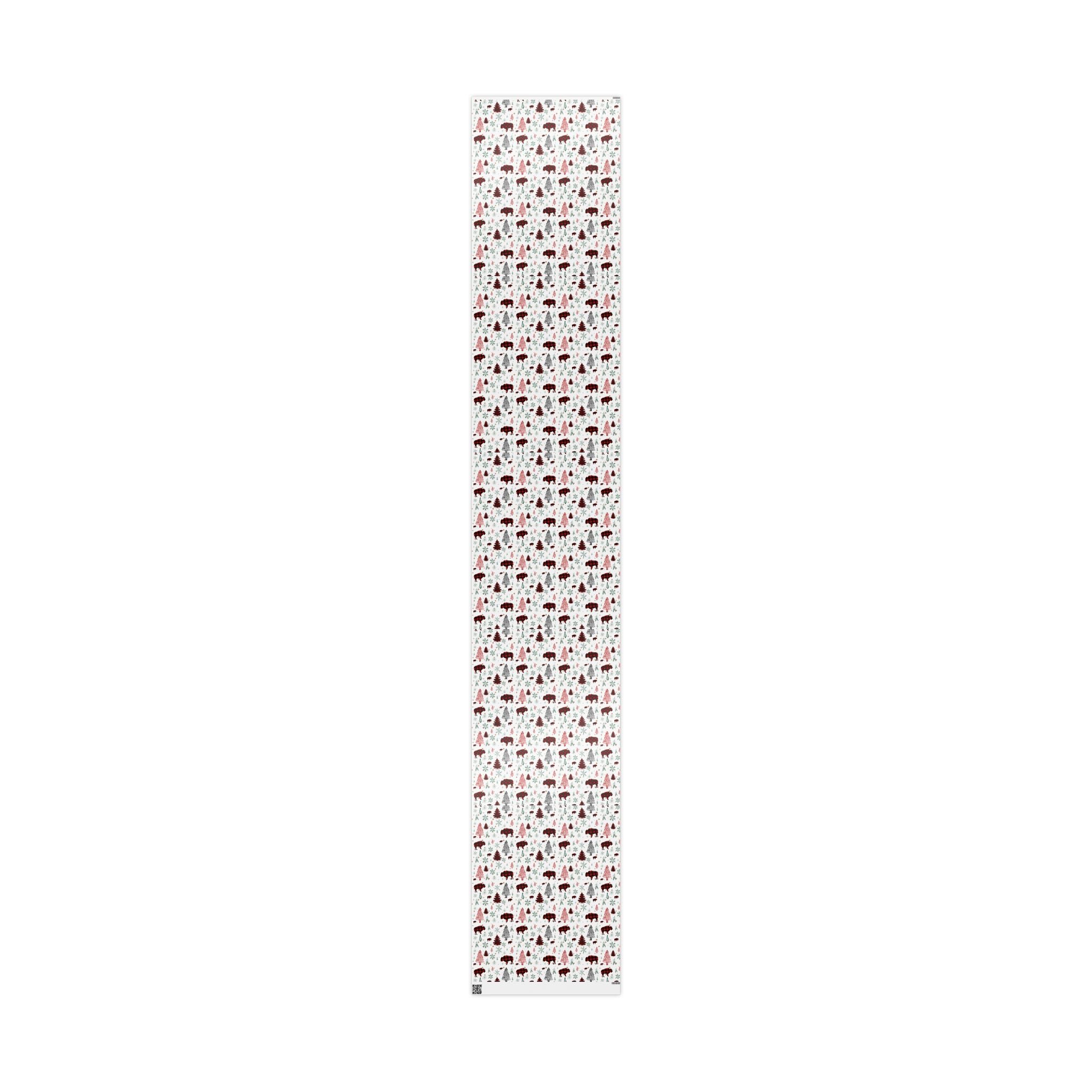 Christmas Buffalo Plaid Wrapping Papers, Snowflakes, Rustic Holiday Gift Wrap - Matte or Glossy Finish, 3 Roll Sizes, Xmas Trees, Red Black,
