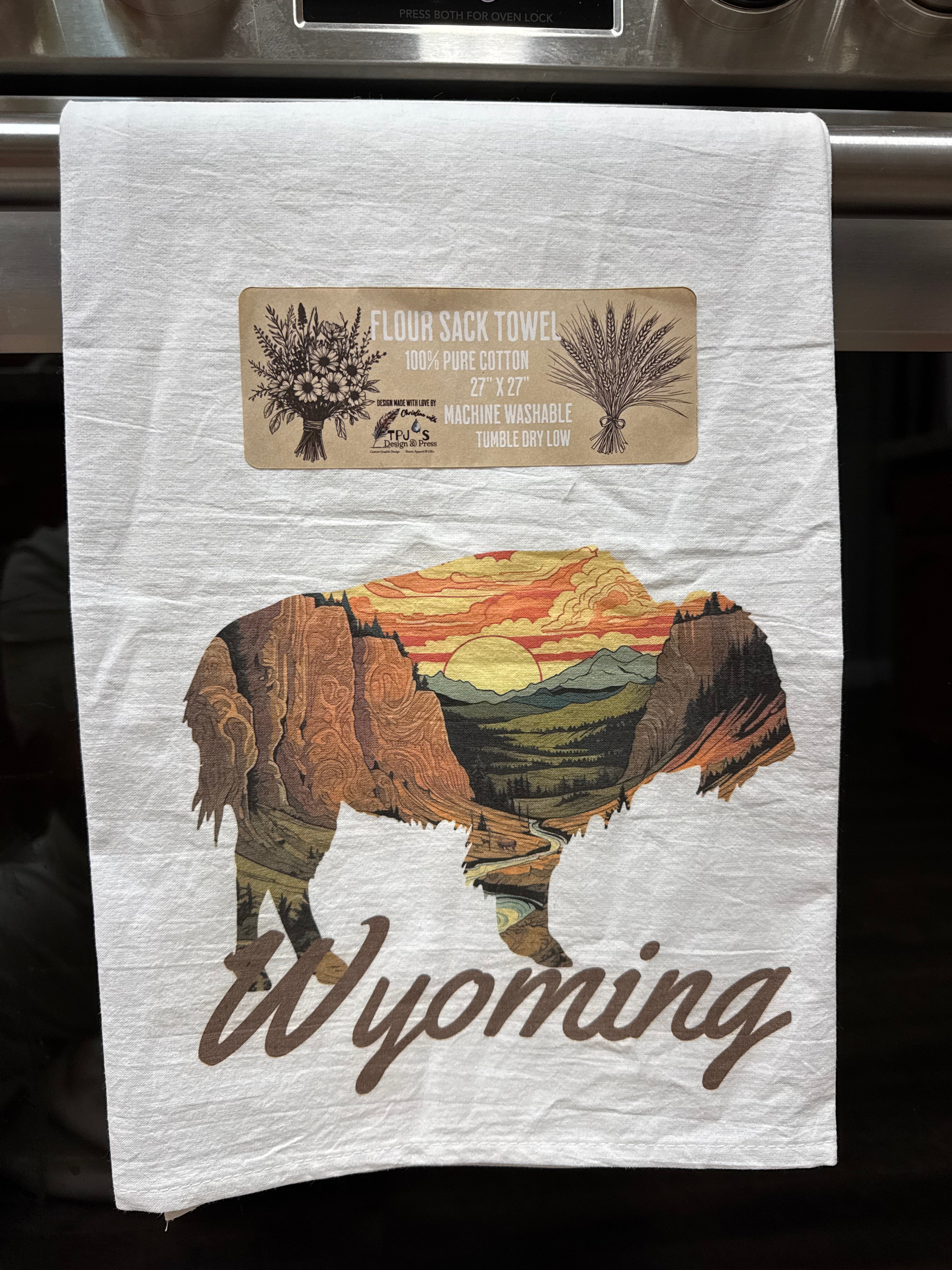 Canyon Buffalo Flour Sack Kitchen Towel