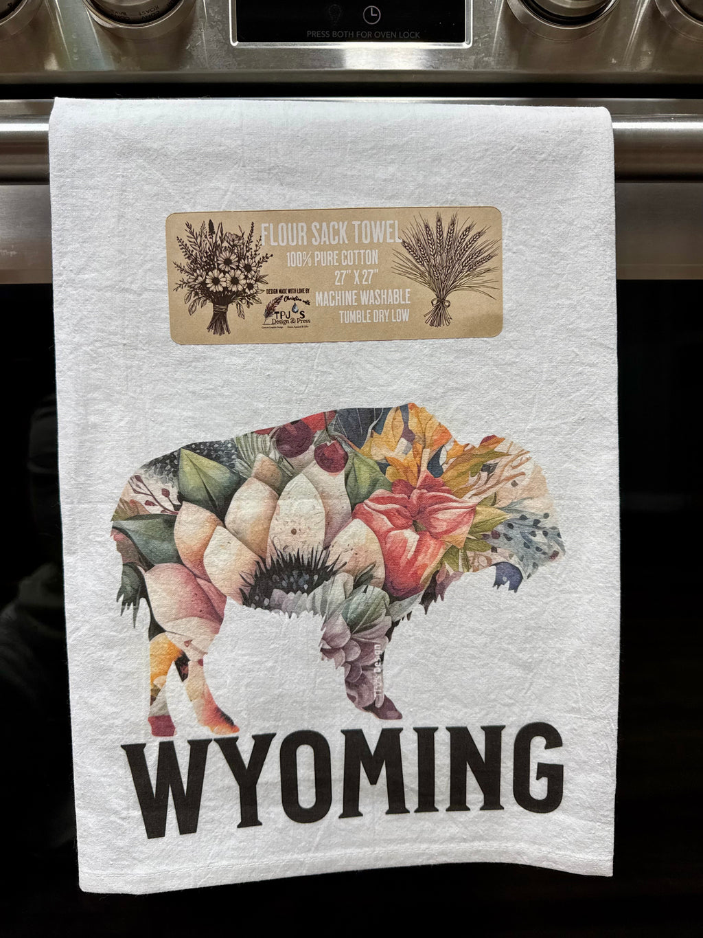 Bouquet Buffalo Kitchen Cotton Flour Sack Towel