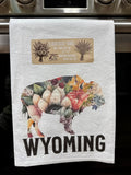 Bouquet Buffalo Kitchen Cotton Flour Sack Towel