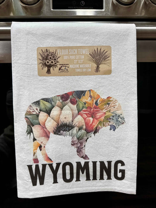 Bouquet Buffalo Kitchen Cotton Flour Sack Towel