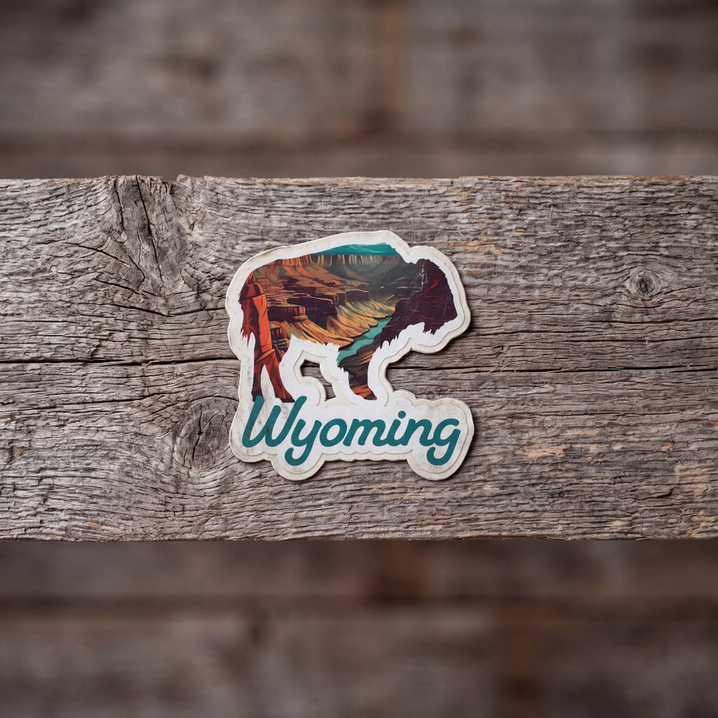 Canyon Buffalo 3" Vinyl Sticker