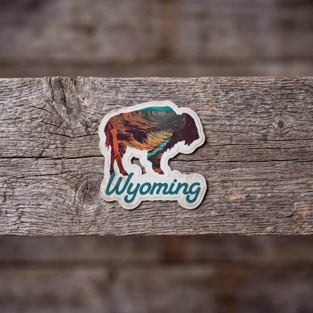 Canyon Buffalo 3" Vinyl Sticker