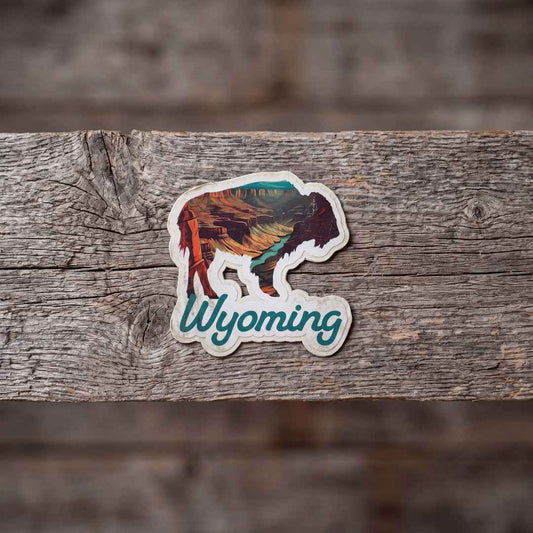 Canyon Buffalo 3" Vinyl Sticker