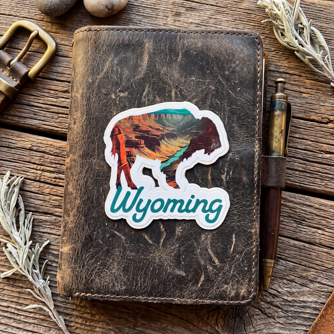 Canyon Buffalo 3" Vinyl Sticker
