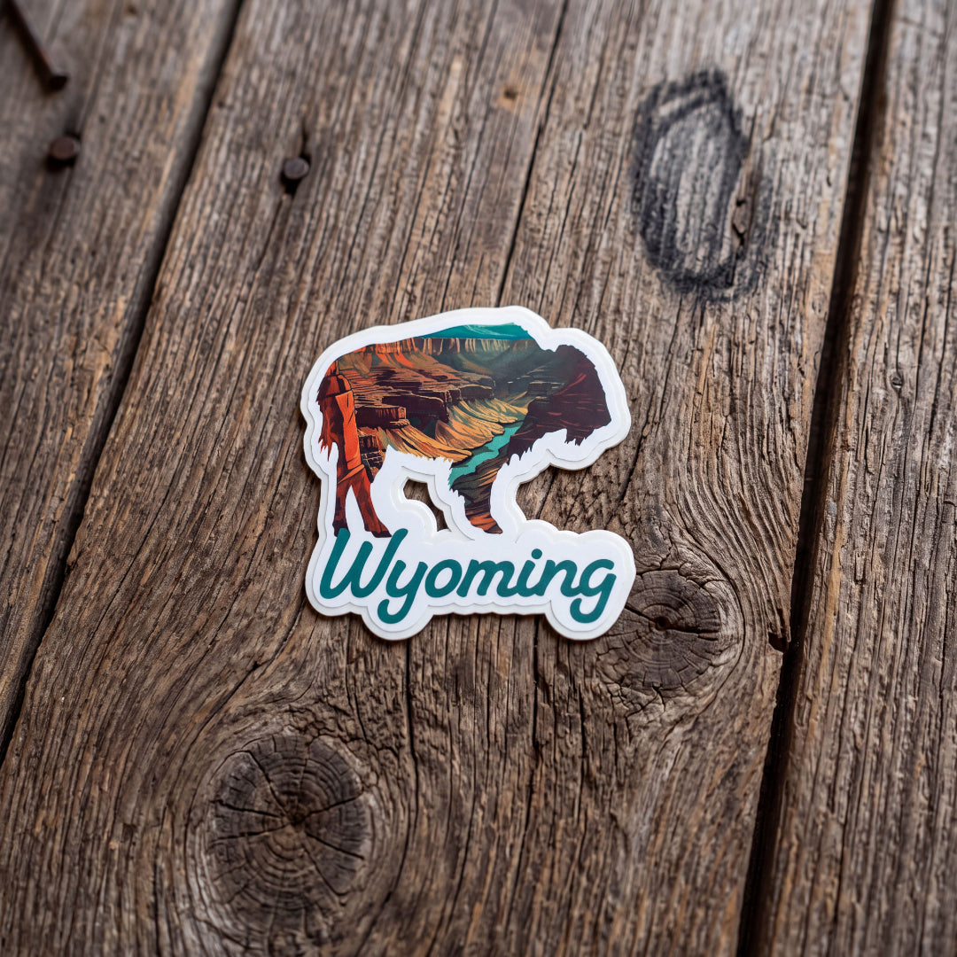 Canyon Buffalo 3" Vinyl Sticker