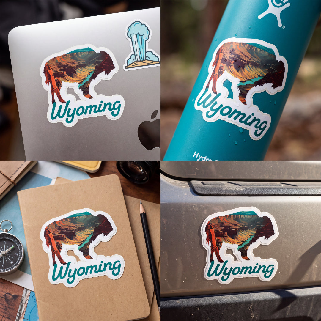 Canyon Buffalo 3" Vinyl Sticker