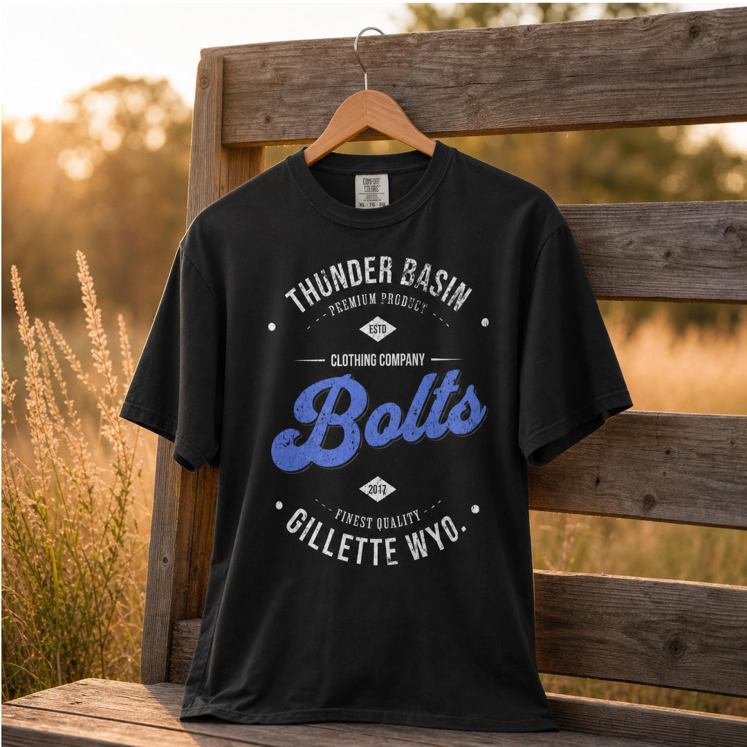 Thunder Basin Bolts Vintage Tshirt Gillette Wyoming High School Gear
