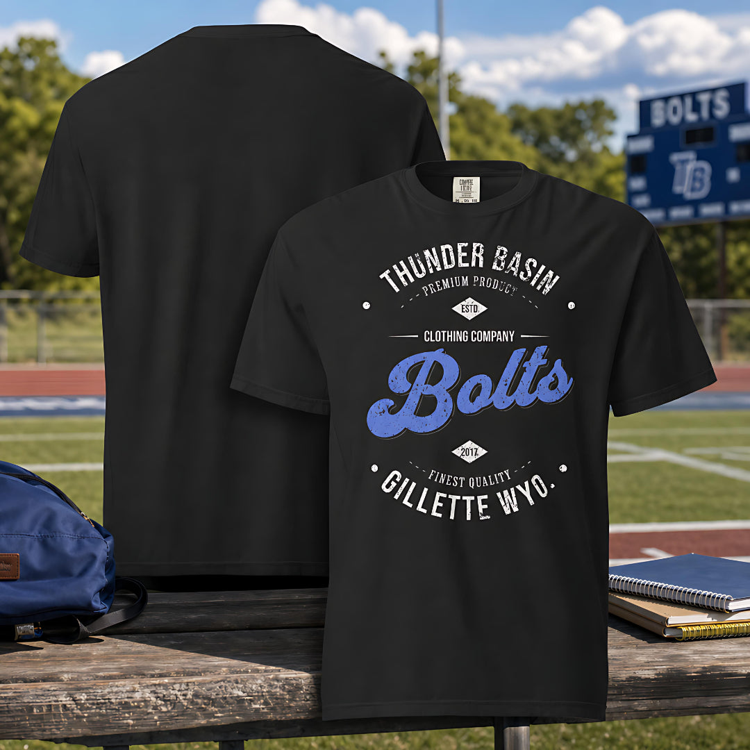 Thunder Basin Bolts Vintage Tshirt Gillette Wyoming High School Gear