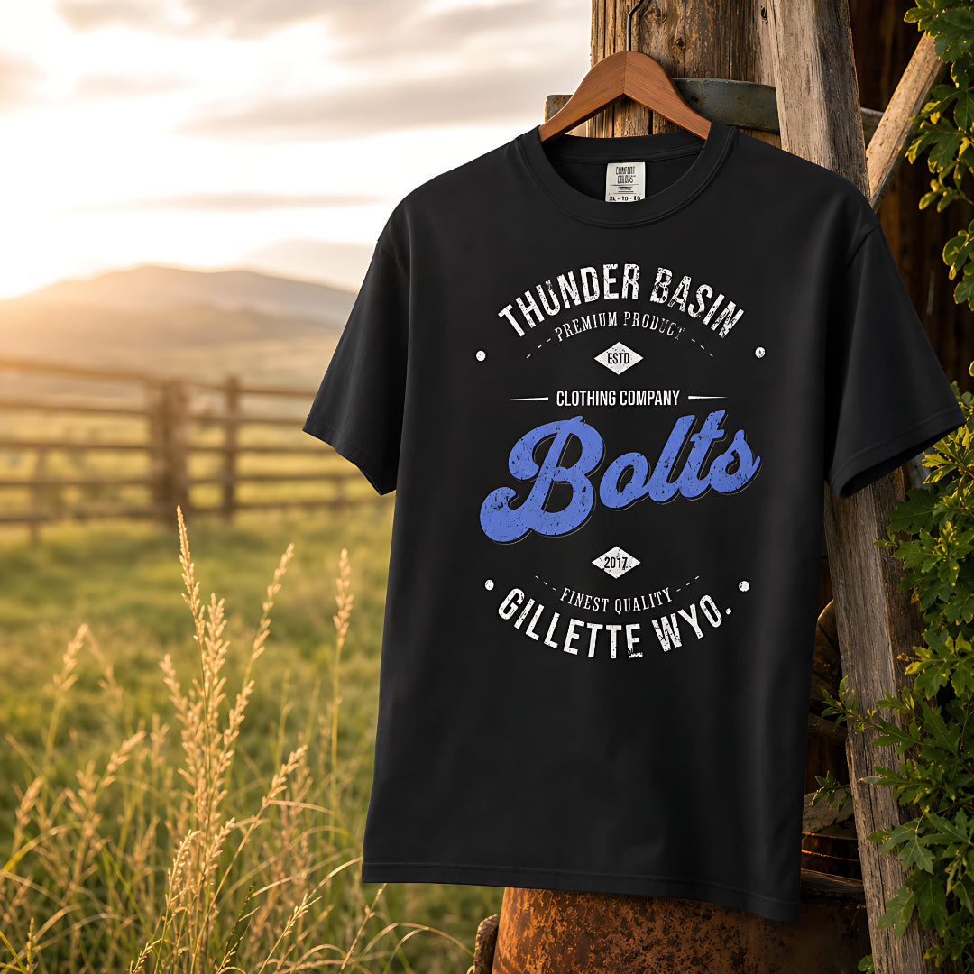 Thunder Basin Bolts Vintage Tshirt Gillette Wyoming High School Gear