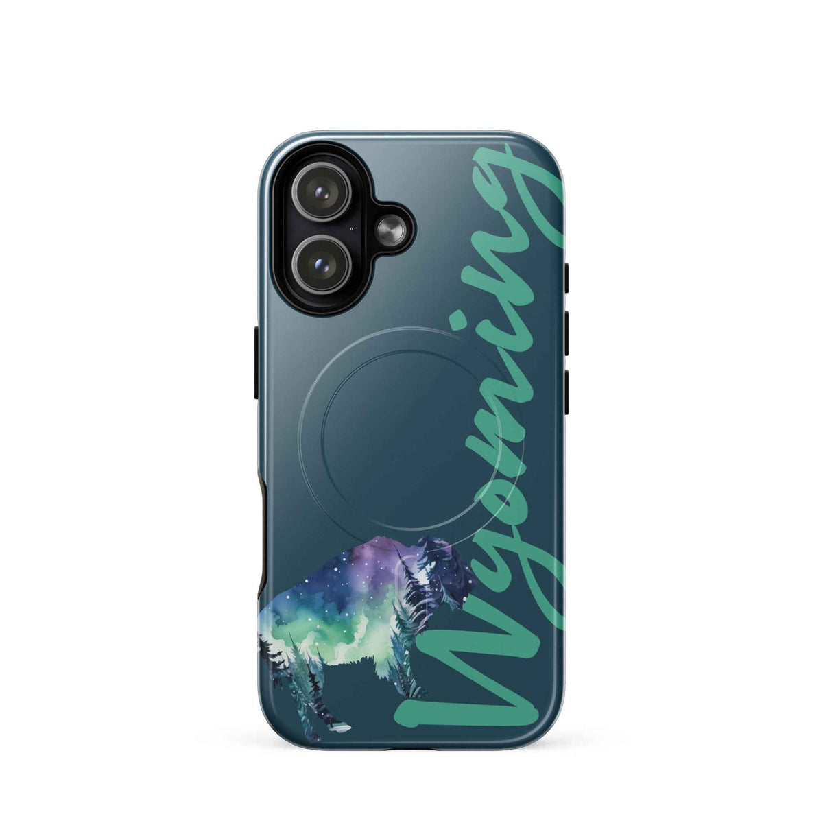 Wyoming Buffalo iPhone Case – Starry Night Western MagSafe Cover