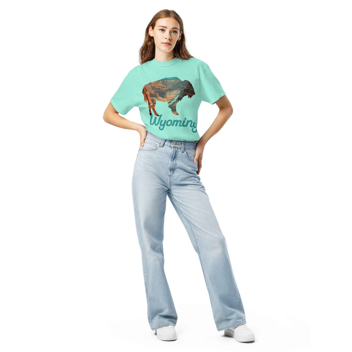 Unleash Your Spirit with the Wyoming Buffalo Graphic Tee