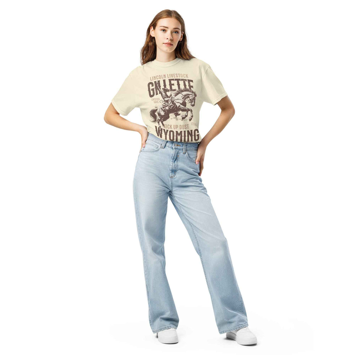 Embrace the Wild West with the Lincoln Livestock T-shirt – A Gillette Wyoming Classic