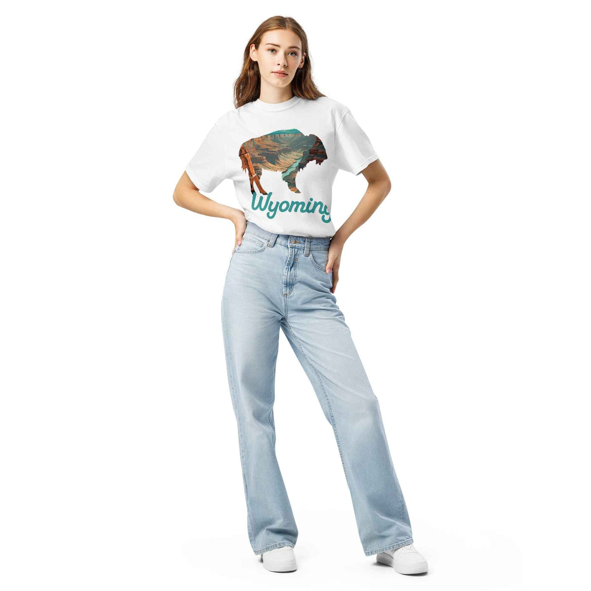 Unleash Your Spirit with the Wyoming Buffalo Graphic Tee