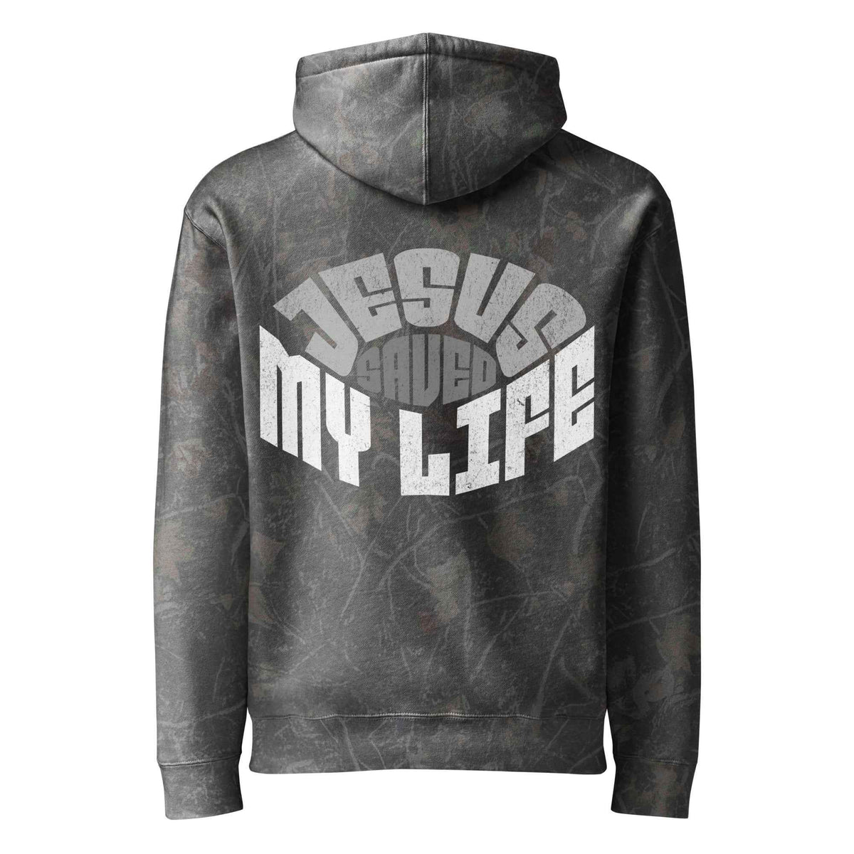 Jesus Saved My Life Urban Heavyweight Hooded Sweatshirt