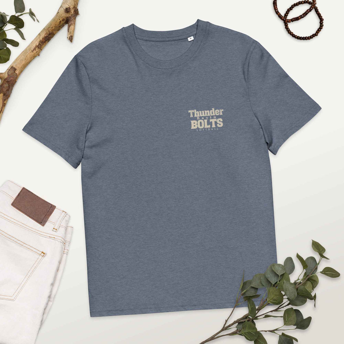 Thunder Basin Bolts Softball Beach Organic Tshirt