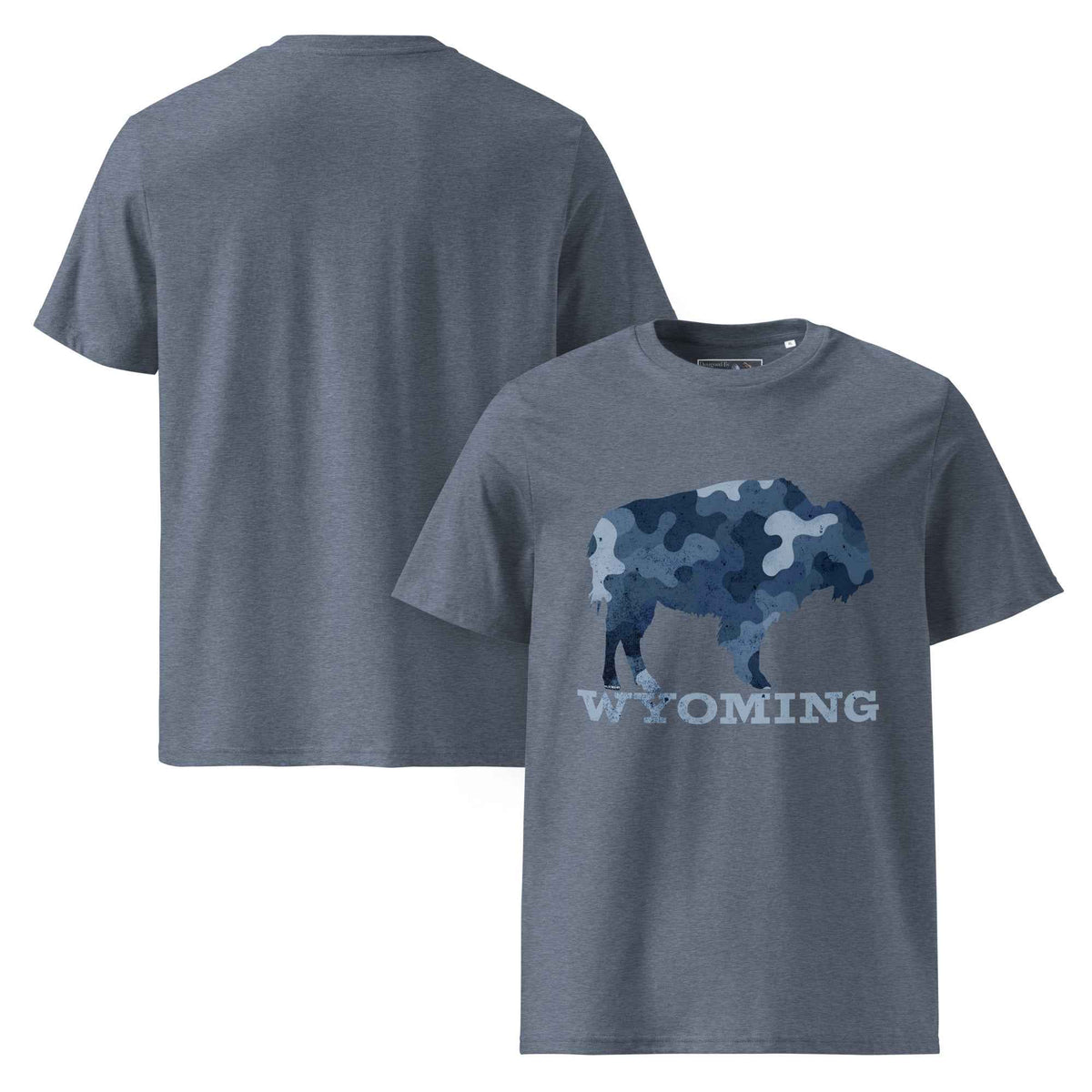 Navy Camo Wyoming T-Shirt – Celebrate Your Spirit with Style!