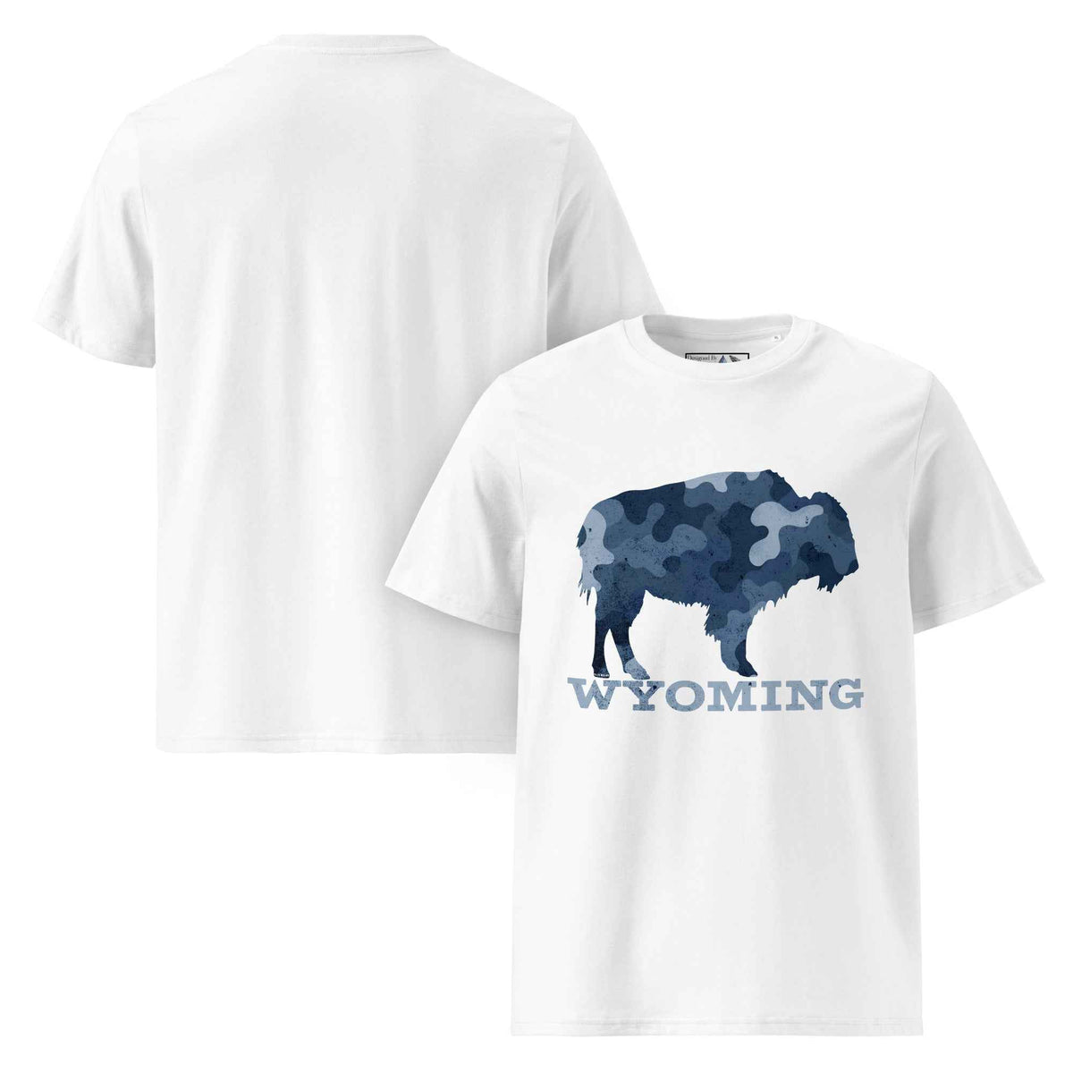 Navy Camo Wyoming T-Shirt – Celebrate Your Spirit with Style!