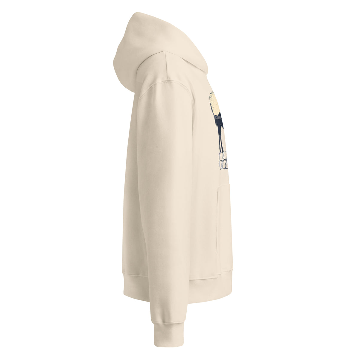 Gillette Wyoming Buffalo Horizon Oversized Heavyweight Hoodie – Cream - TPJ's Design