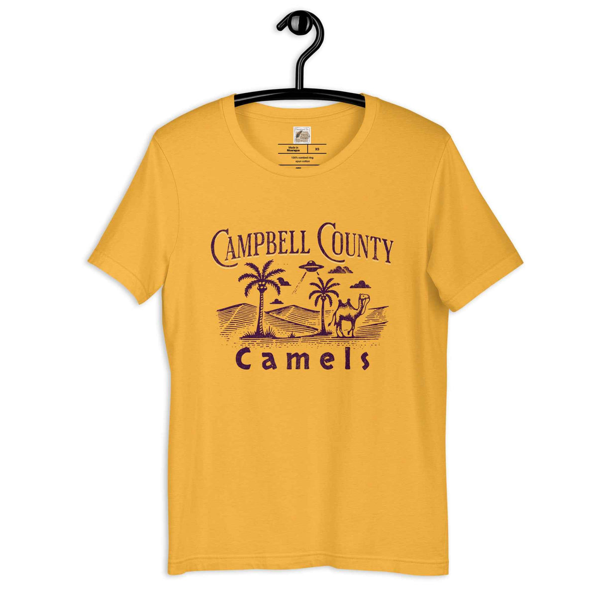 Campbell County Camels High Desert Shirt Yellow and Purple