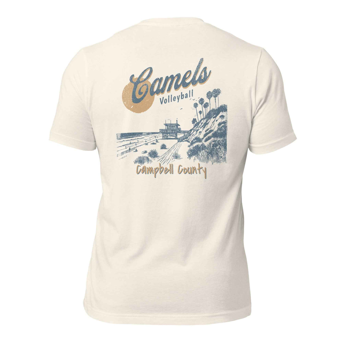 CCHS Camels Volleyball Beach T-Shirt — Campbell County Fan Tee