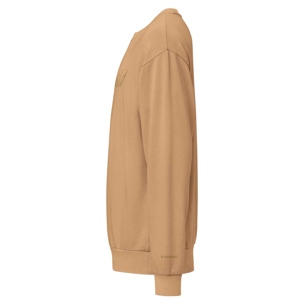 Tan Crewneck Sweatshirt: Embrace Comfort and Style with Stay Wild Embroidery